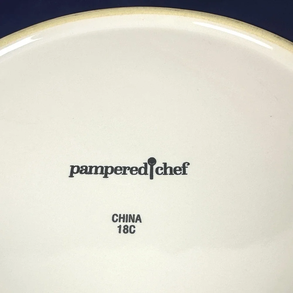 Pampered Chef Microwave Pasta Cooker Bowl Replacement/Dog  Bowl White Ceramic